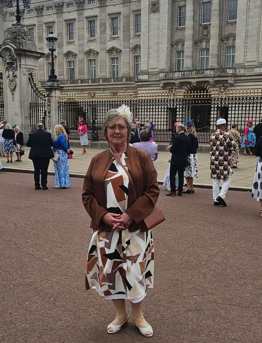 Shirley at Buckingham Palace