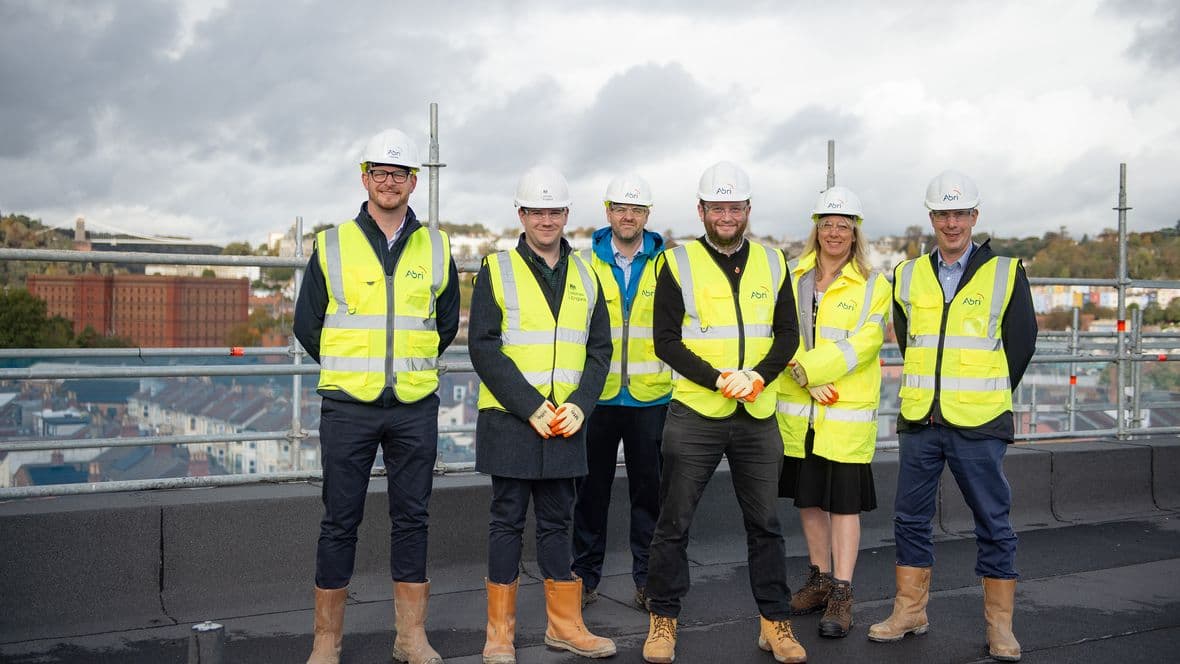 Left to right - Stuart Hensby, John Kearney, Ben Richards, Cllr Renhard, Phillippa Yeates, Sam Stone