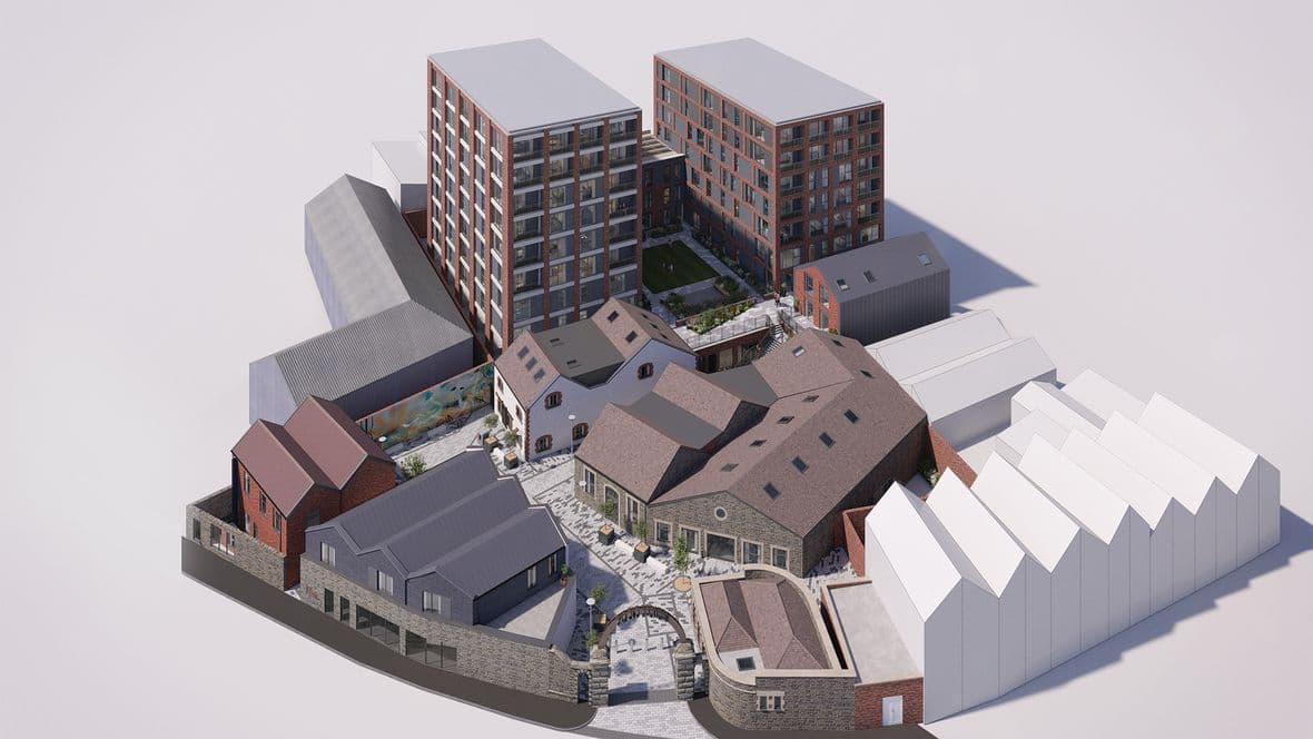 The Old Brewery aerial (2)