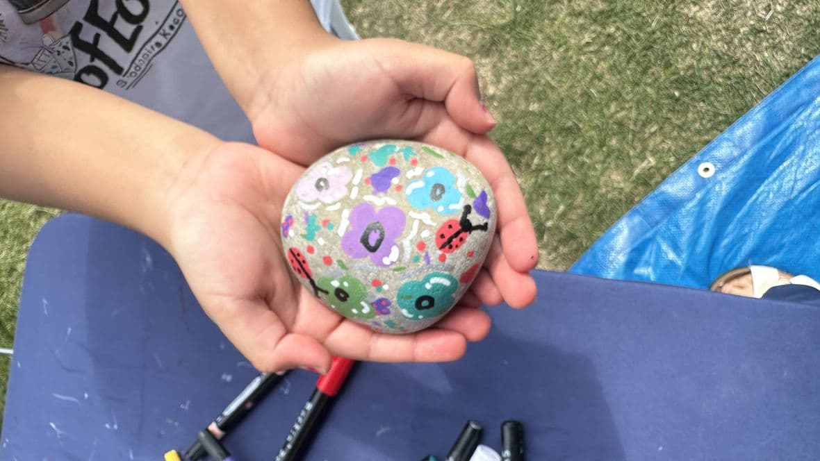 Yeovil_Family Day pebble painting